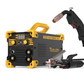 TOOLIOM 135A Mini MIG Welder Flux Core 110V MIG Welder Gasless Flux MIG/Lift TIG/Stick 3 in 1 Welding Machine Portable