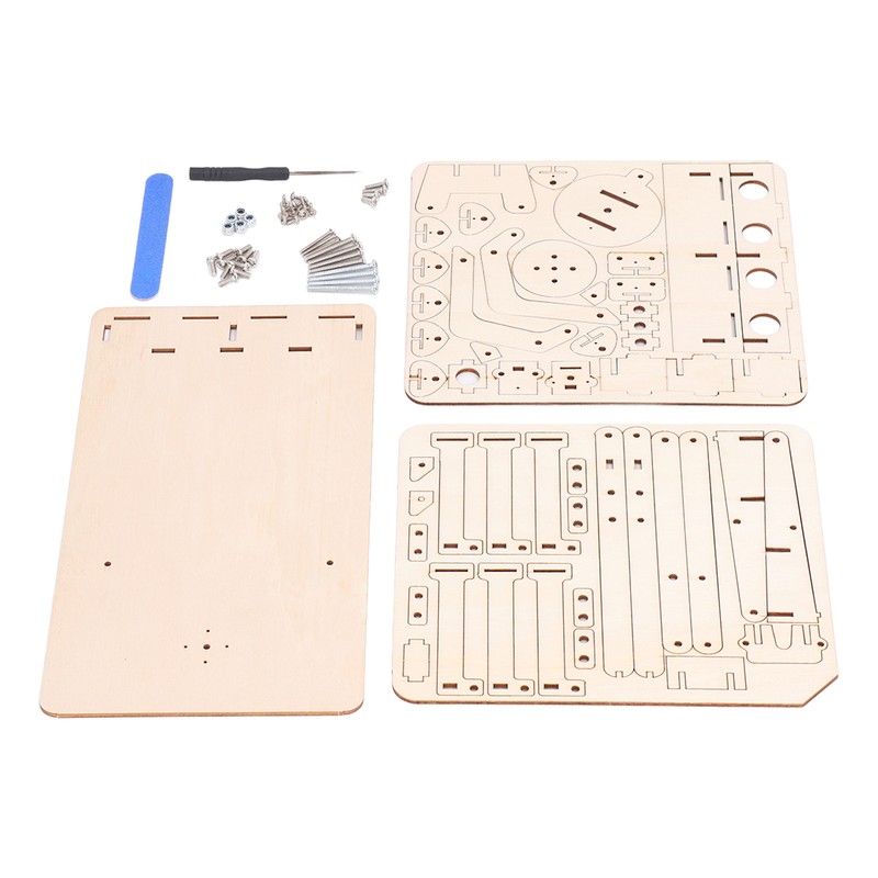 Robot Arm Building Toy Hydraulic Wooden Mechanical Model Tool Set