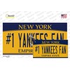 #1 Yankees Fan Bumper Sticker & Key Chain Combination Bundle