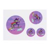4 x 'Witch Riding Broomstick' Temporary Tattoos - Water Resistant,