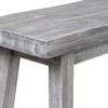Boraam Sonoma Bench, Storm Gray Wire-Brush