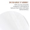 Dreaming Casa Solid Sheer Curtains Living Room White Rod Pocket