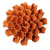 chive Large Orange Ceramic Flower Sea Polyp Novelty Decor