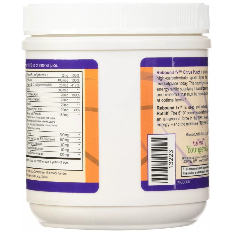 Youngevity Rebound Fx Citrus Powder, 360g – Supplement for Energy,