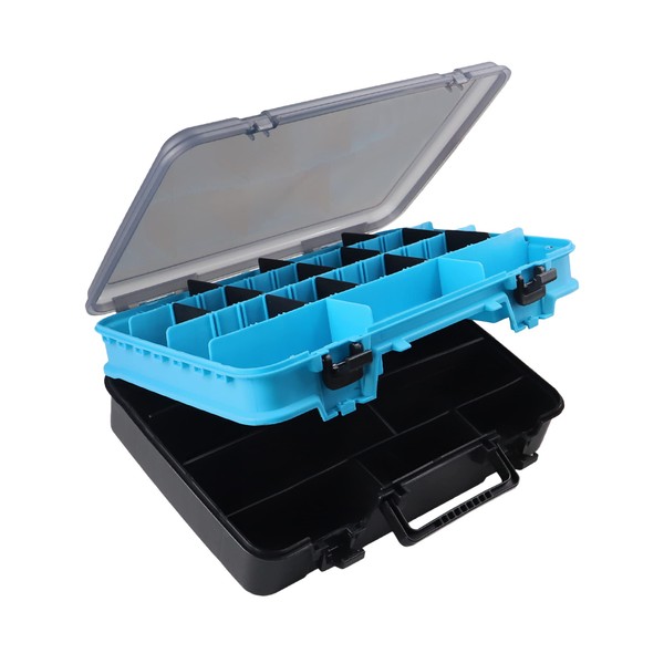 Sjqecyfv Large Tackle Box Double Layer Tackle Box Organizer Storage
