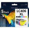 Lamburee LC406XL Ink Cartridges with High-Yield Replacement for Brother LC406