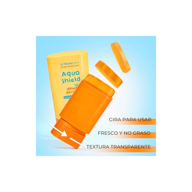 ULTRAMO Protector Solar en Barra, SPF50+ PA++++ UV Stick Acabado