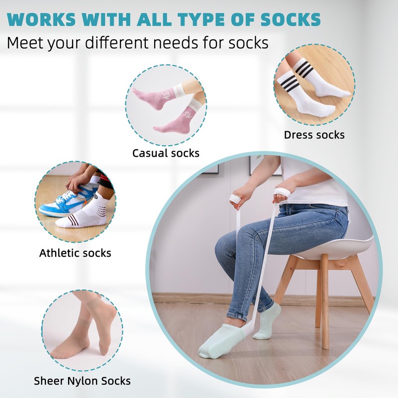 Sock Aid Device Sock Assistance Device Sock Helper for Seniors,