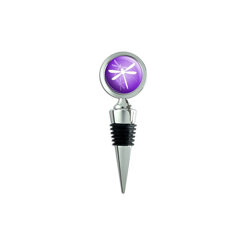 Purple Dragonfly Dragonflies Wine Bottle Stopper