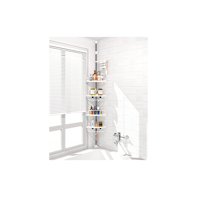ROOMATIC Shower Caddy, Adjustable Shower Shelf- D