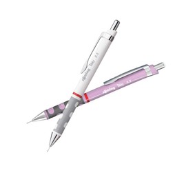 rOtring Tikky Mechanical Pencil Pastel Set | Lilac & White | 0.7 mm & 0.5 mm | Ergonomic Grip | School, Office & Drawing Use | Lightweight Plastic Body