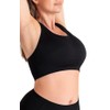 SHAPERMINT Seamless Racerback Wireless Sports Bra for Women with Removable