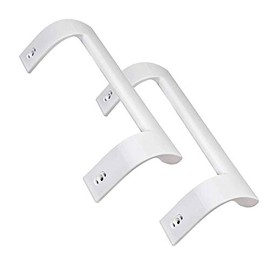 Set of 2 White Door Handles Compatible with Beko Savoid and Smeg 4321270300