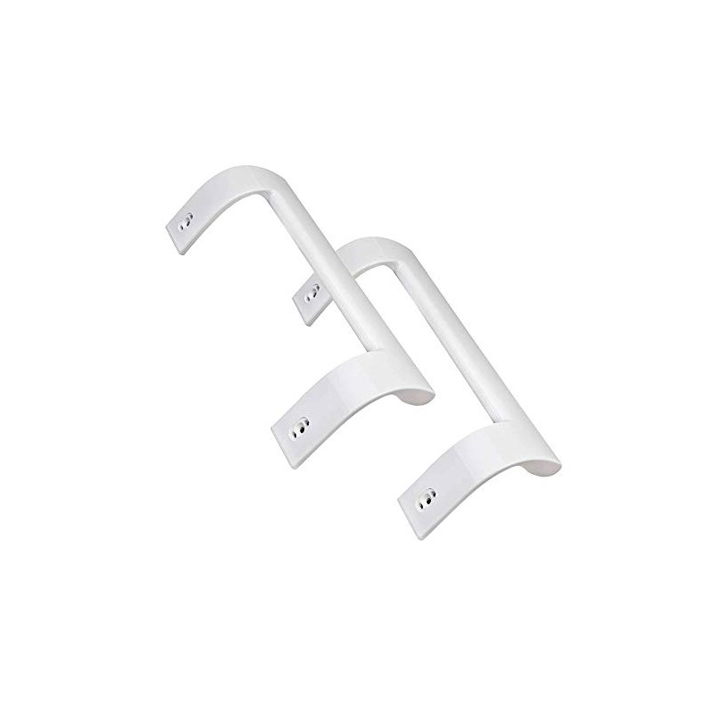 Set of 2 White Door Handles Compatible with Beko Savoid