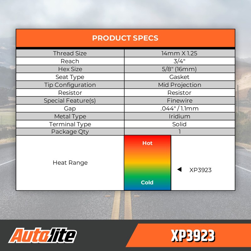 Autolite XP3923 Iridium XP Bujía, Iridium XP