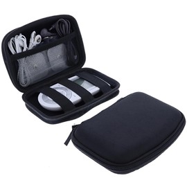 foto-kontor Case Compatible with Sanitas SEM 43 EMS/TENS Storage Bag for Stimulation Current Device Protection Portable Hard Travel Accessories Case Storage Case Organiser Black