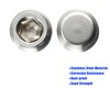 2 pieces 1/2 inch NPT stainless steel hexagon socket countersunk