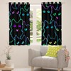 Cartoon Cat Curtain for Bedroom Children Pet Cats Darkening Window