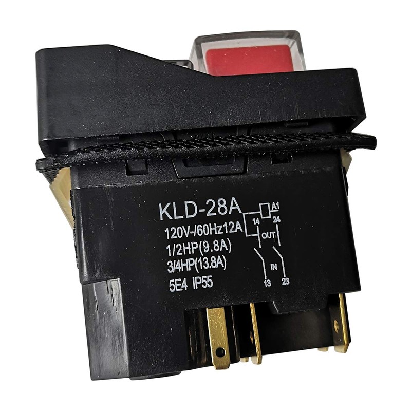 Electromagnetic Pushbutton Switches 120V 5Pins KLD-28A Waterproof Push Button Switch