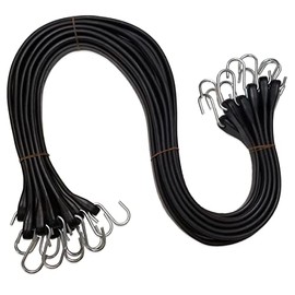 (10 Pack) 41" EPDM Tarp Bungee Strap with S-Hook