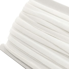 16 m Elastic Band for Masks, 16 m x 4 mm Width, Elastic Band for Sewing, Rubber for Sewing Clothes, Crafts, White Elastic Sewing (4 mm x 16 m)