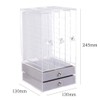 HappyHome Earrings Display Storage Case Vertical Hanging 3 Drawer Jewelry