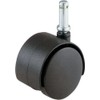 Shepherd 9673 Twin Wheel Caster 3/8" X 1", Black (Pack of 6)