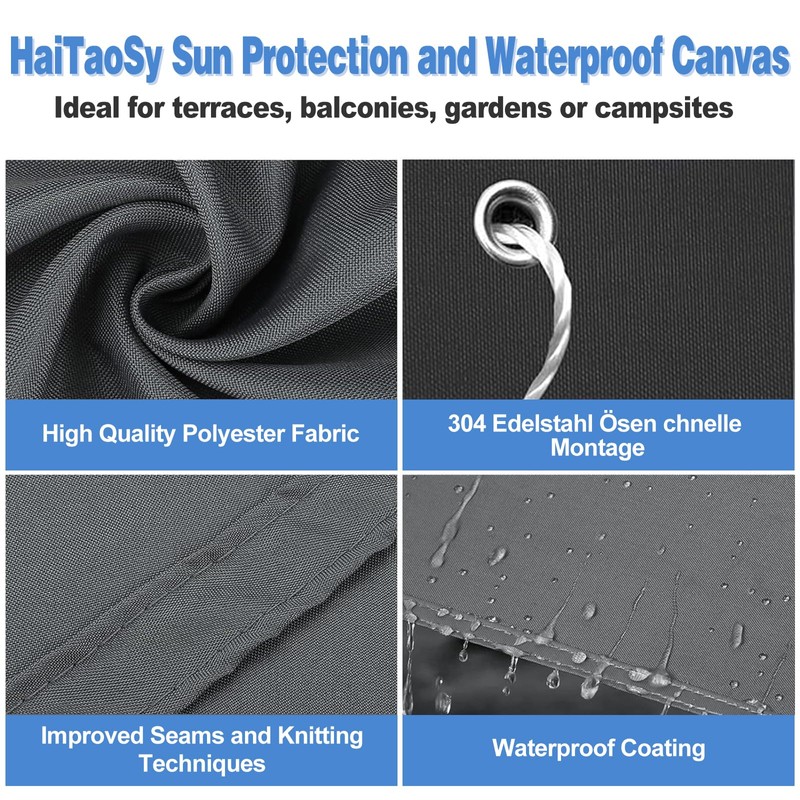 Waterproof Awning, Rectangle, Premium Polyester, Many Lengths and Widths Available,