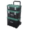 Masterforce 21" Polypropylene Interlocking Suitcase Tool Box IP65 Waterproof Garage