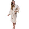 Turquaz Robes For Women Lightweight Unisex Waffle Kimono Bathrobe, Beige,