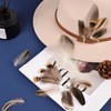 THARAHT 120pcs Natural Feathers Small 4 Styles Bulk for DIY