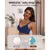 HORISUN Supportive Bra Wireless Seamless Bra Plus Size for Women(Navy