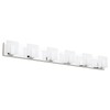Aipsun 6 Lights Modern LED Bathroom Vanity Light Acrylic Stainless