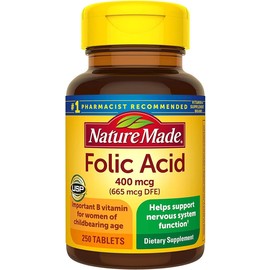 Panihari Nature Made Folic Acid 400mcg, 250 Tablets