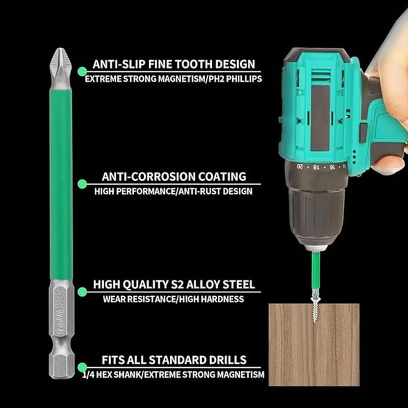 Strong Magnetic Durability Screwdriver Drill Bit Set, Portraitw Screwdriver Sets,
