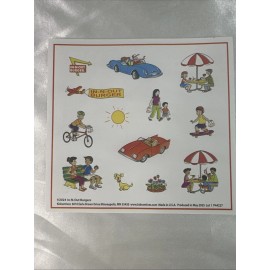 In N Out Burger 13 Sticker Sheet Front and Design Back Brand New 2024