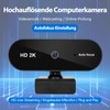 Moorstdel Webcam 2K Autofocus - Professional HD Video Camera with
