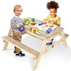 Plum Surfside Wooden Sand and Water Picnic Table - Sensory