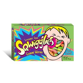 Sqwigglies Sour Gummi Worms, 3.5 Ounce (Pack of 12)
