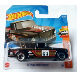 2022 Hot Wheels '63 Studebaker Champ Black 93/250 (Short Card) HCT51