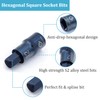 Juttzzei 1/2" Drive x H12 Hex Bit Socket, 12mm Allen