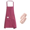 DHWEKU Chef Kitchen Aprons, Adjustable Apron with Pocket, Cooking Apron,