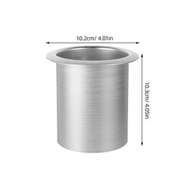 JECOMPRIS Built-in drink holder made of stainless steel for hanging drinks cans for boat, car, truck, sofa, lounger