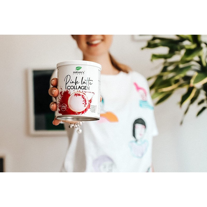 Nature's Finest Pink Latte with Collagen and Hyaluronic Acid, 125
