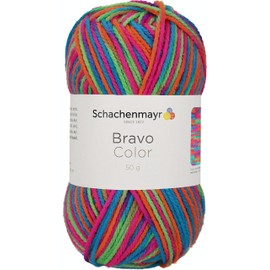 Schachenmayr Bravo Color Hand Knitting Yarn, 50 g Electra