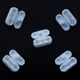 20 Pack Bead Chains Connector, 4.5mm #10 Ball Chain Cord Connector Clips for Window Blind Pull Chain Replacement/Repair (White)