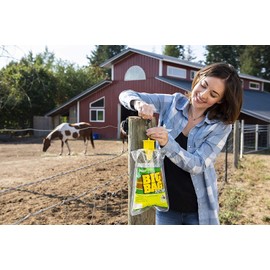 RESCUE! Big Bag Fly Trap – Large Disposable Outdoor Hanging Fly Trap - 3 Traps