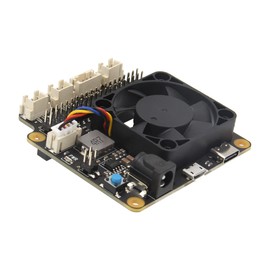 Geekworm Raspberry Pi 4 X735 V3.0 Expansion Board with PWM Cooling Fan & Safe Shutdown & DC 6V-30V Width Voltage Input for Raspberry Pi 5/ Raspberry Pi 4/ 3B+/ 3B / 2B