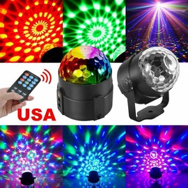Batery Connection Disco Party Lights Strobe Led Dj Ball Sound Activated Bulb Dance Lamp Decoration