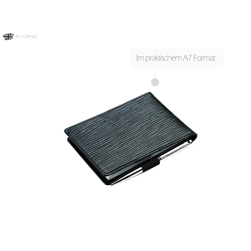 DELMON VARONE - Notepad Case DIN A7 Including 2 x